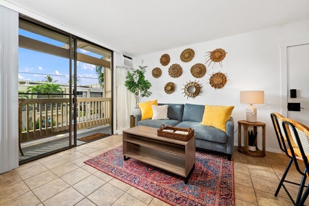 Queen sleeper sofa and lanai 