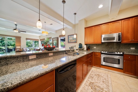 Kitchen: counter view