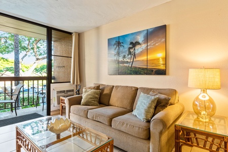 Watch your favorite show while relaxing on this couch!