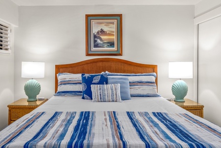 Relax in your king size bed with smart TV!