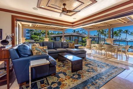 Spacious indoor/outdoor living area