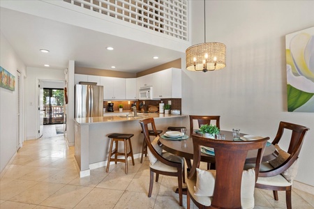 Kitchen and dining area