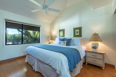 Comfy king size bed for guests