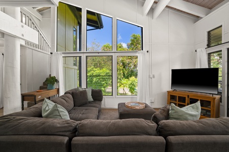 Relax in comfort while watching the smart Tv