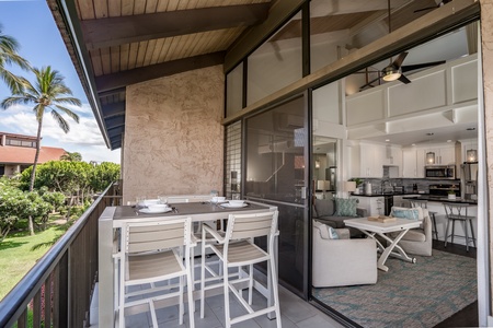 Easy entry from the lanai to the living room