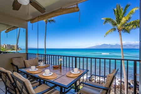Enjoy the sunshine from this private lanai