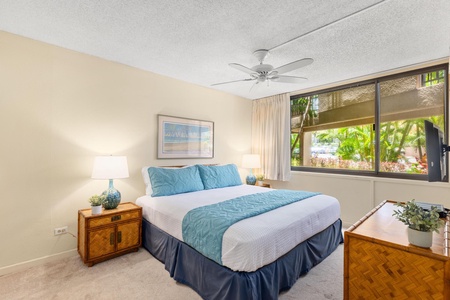 Relax in the king size bed
