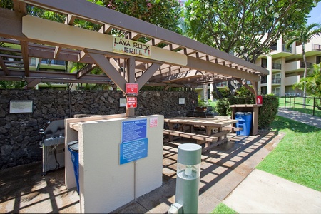 Enjoy the outdoor BBQ's just steps from your unit