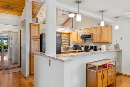 Open kitchen area 