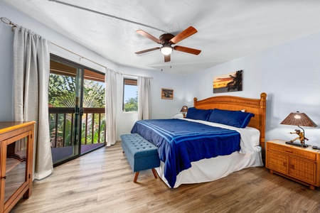 Primary bedroom with a king bed