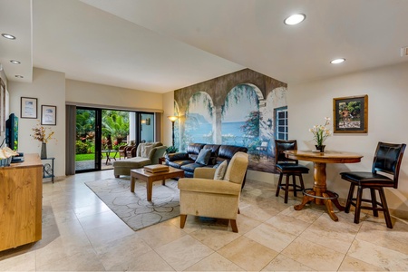 Open layout of living space