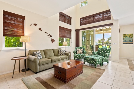 Large windows and lanai access off living areas
