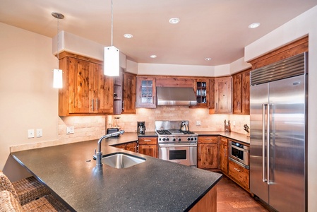 Open Concept kitchen with bar seating