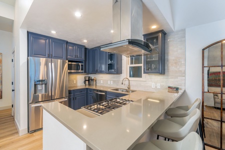 Fully appointed  and remodeled kitchen