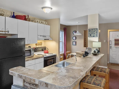 Fully stocked kitchen