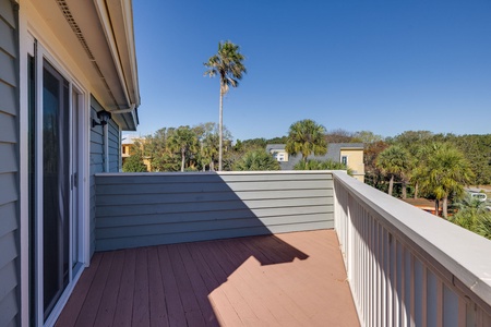 Upstairs Primary Private Balcony