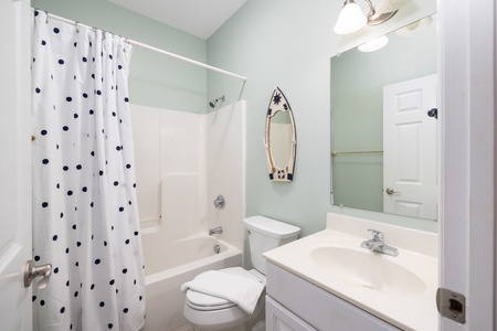 A full bathroom is available on your first floor