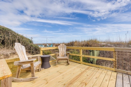 Your private deck is just feet from the sand