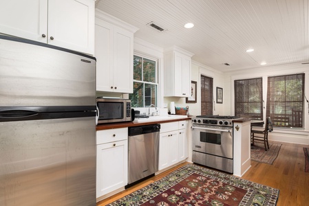 modern kitchen with updated appliances