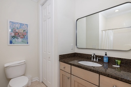 Bunk en suite bathroom.