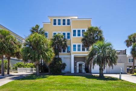 Welcome to Sunkissed, a bright and cheery oceanside home on Folly Beach