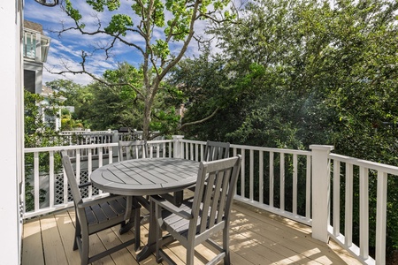 Dine alfreso or enjoy your morning coffee.