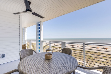 aquamarine ocean view from porch