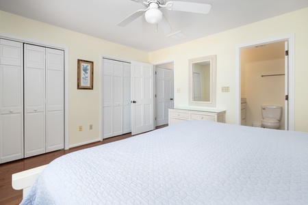 Your kind bedroom includes ensuite bath with tub/shower combination