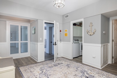 Enter ___ to your spacious foyer