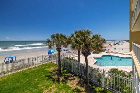 The views of Folly Beach from Peaches and Cream are spectacular