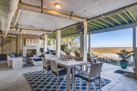 outside dining area