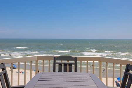 Sip your morning coffee while taking in the fresh ocean air