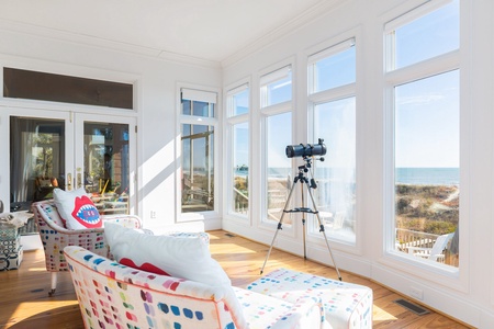 Stargaze from the comfort of your primary bedroom