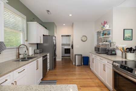 Your spacious kitchen is fully-equipped and ready for all your favorite meals