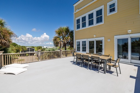 Your main level deck is a great place to dine al fresco or just soak up the sun