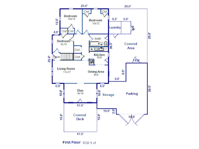 6 26th Ave Downstairs Floor Plan