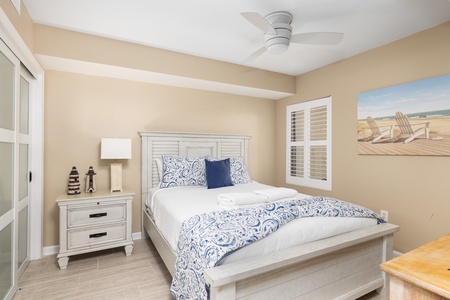 Your second queen bedroom provides the ultimate coastal charm