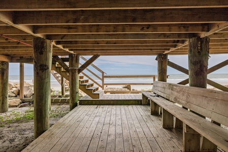 Covered Deck Below House