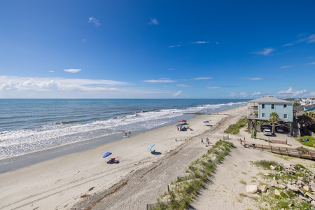 Aerial View of Folly Beach