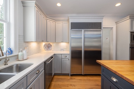 Large fridge and freezer