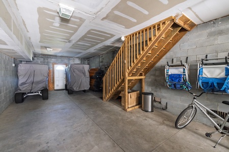 There's ample room for parking in your private garage