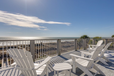 Take in panoramic views from your upstairs deck