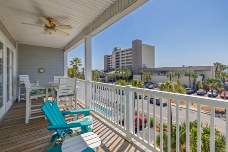 View Folly Beach from your private covered patio