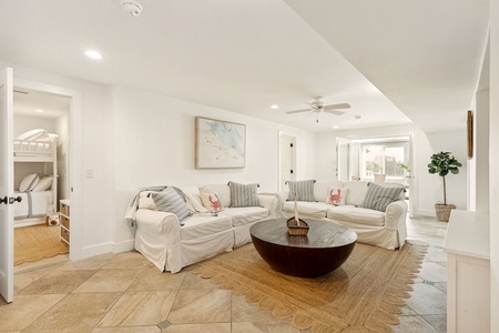 Kick back in your ground level living area