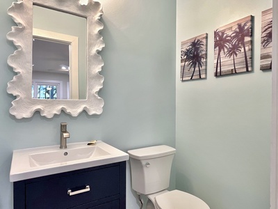 Powder Room off Dining Room