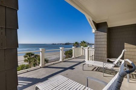 Breathe the ocean air from your sitting room balcony