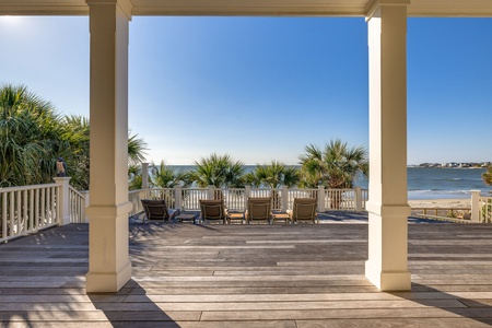 Your large downstairs deck is perfect for hosting