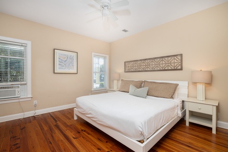 Your main level features a primary king room with en suite bathroom