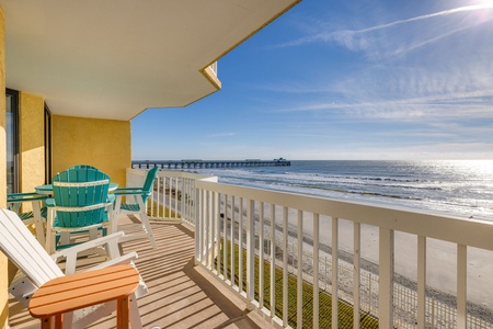 Sea Folly - Balcony overlooking Folly Pier