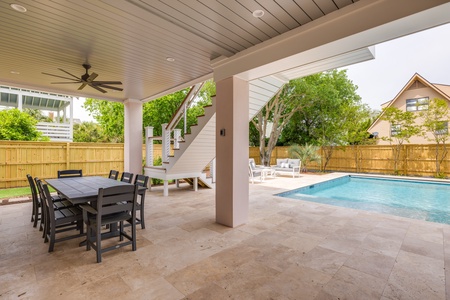 Outdoor dining area